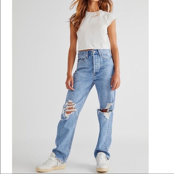 AGOLDE 90s High Rise Waist Straight Loose Fit 25
